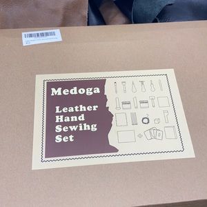Leather making kit + leather scraps